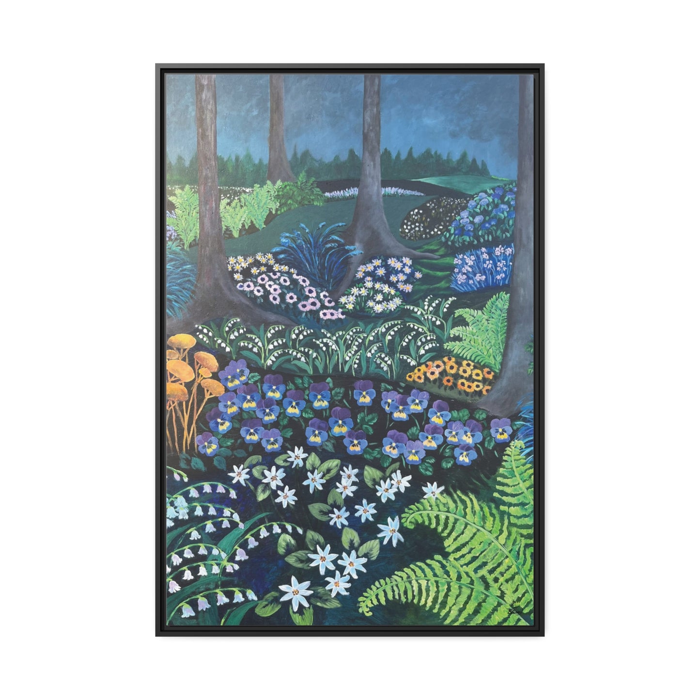"Nightbloomers #2" kehystetty*