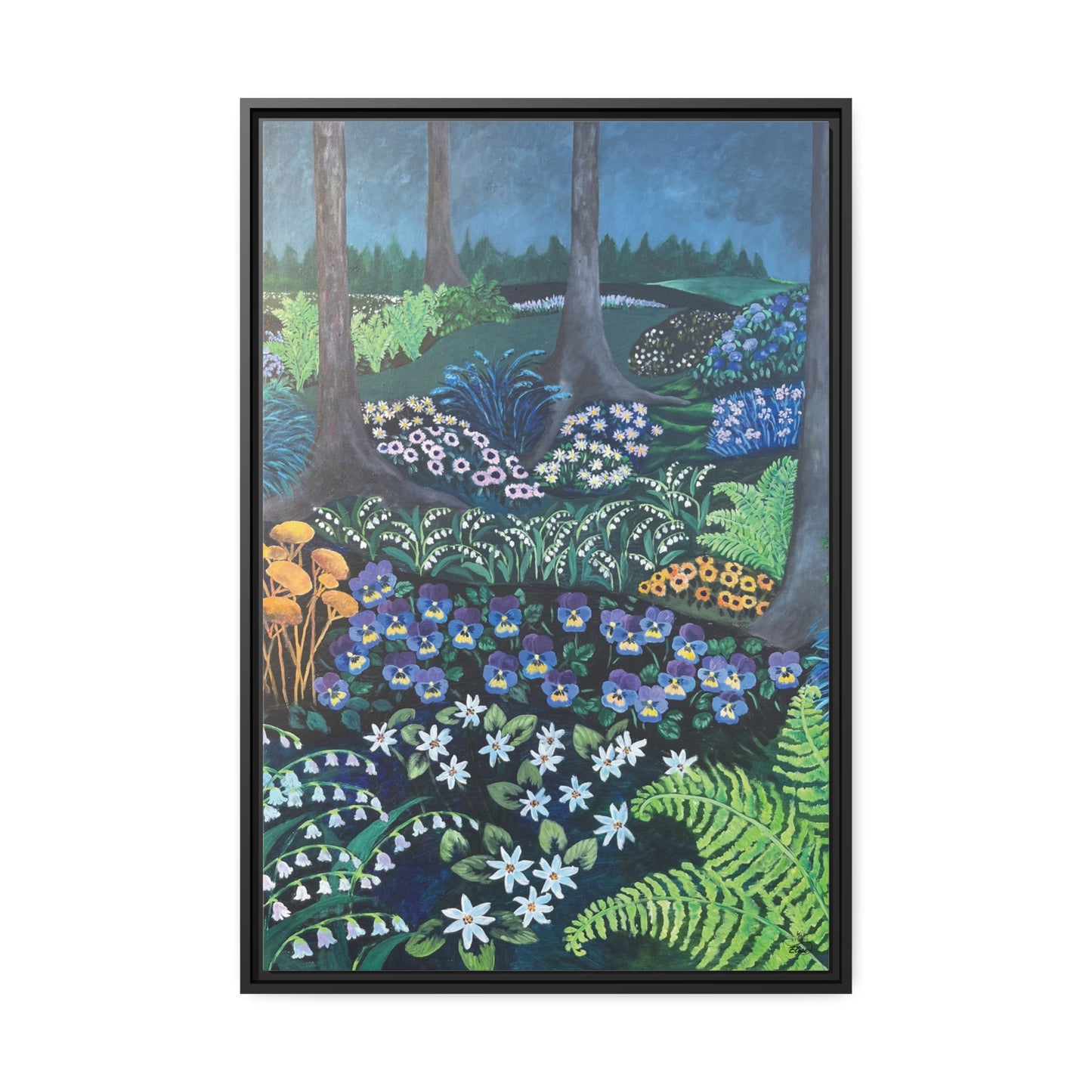 "Nightbloomers #2" kehystetty*