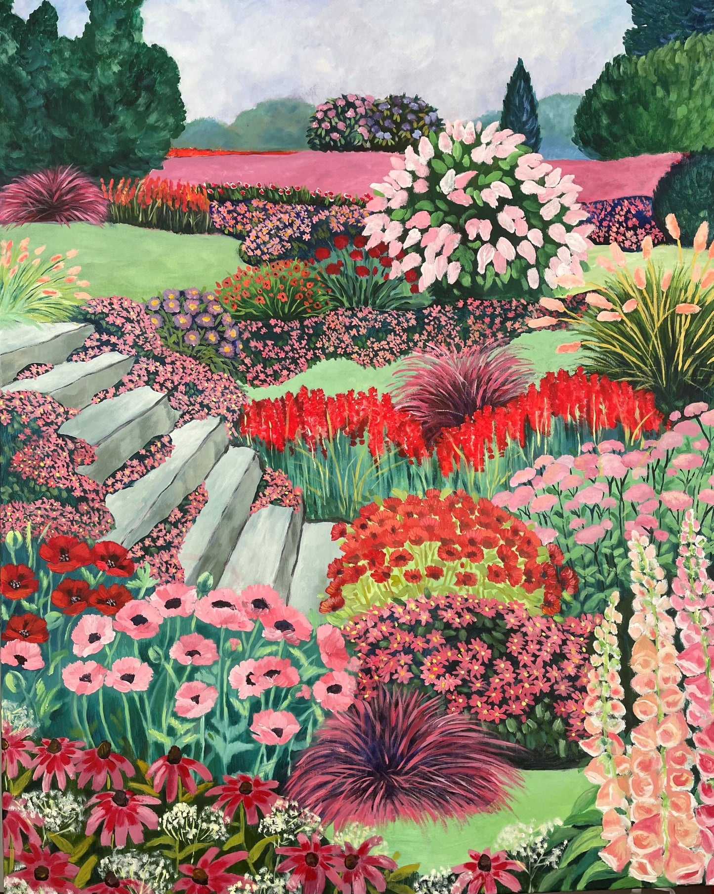 "PUNAISEN PUUTARHAN PORTAAT"